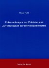 Titelabbildung: Untersuchungen zur Präzision und Zuverlässigkeit der Hörfeldaudiometrie