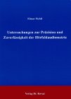 Titelabbildung: Untersuchungen zur Präzision und Zuverlässigkeit der Hörfeldaudiometrie