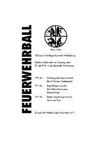 Werbeplakat (DIN A3) f�r einen Feuerwehrball