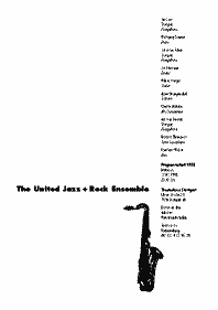 Plakat (DIN A3) für ein Jazz-Konzert