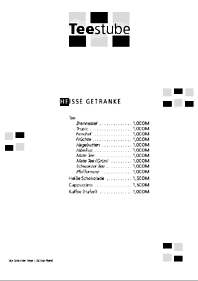 Seite (DIN A4) aus einer Getr�nkekarte