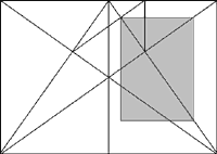 Satzspiegelbestimmung (zeichnerisch)