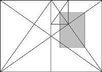 Satzspiegelbestimmung (zeichnerisch)