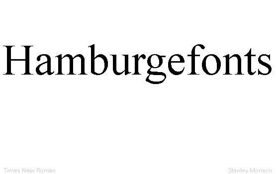 Schriftmuster - Times New Roman